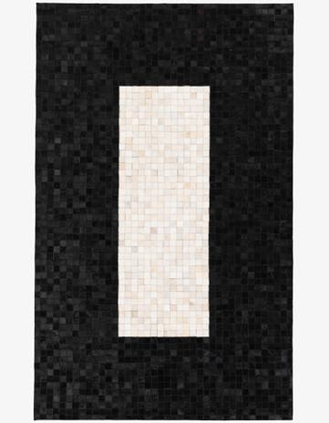 5' x 7' 11 Cowhide Stocks Rug