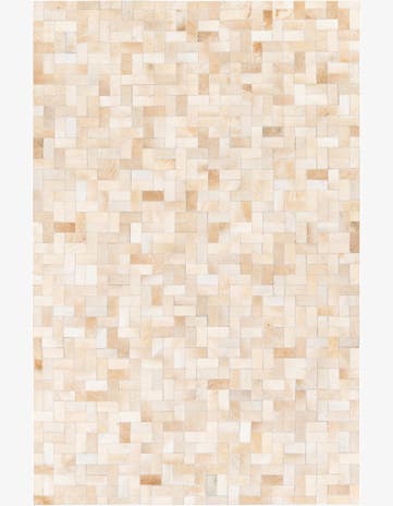 4' 11 x 7' 11 Cowhide Stocks Rug