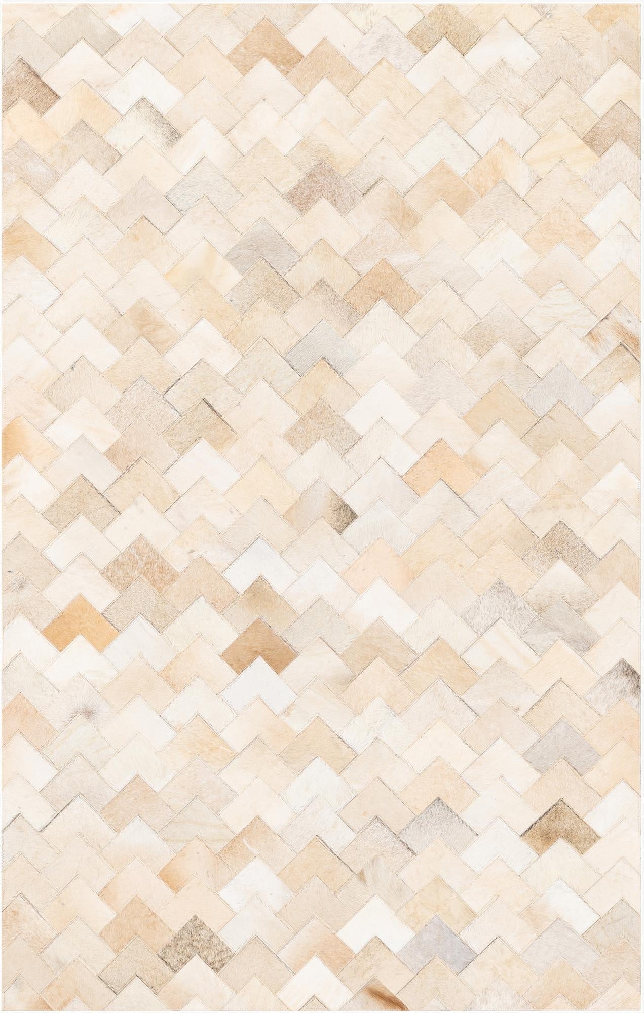 3' 9 x 5' 10 Cowhide Stocks Rug