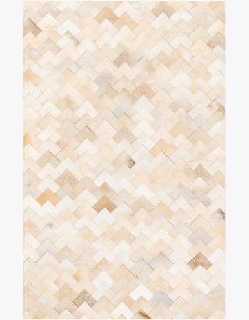3' 9 x 5' 10 Cowhide Stocks Rug