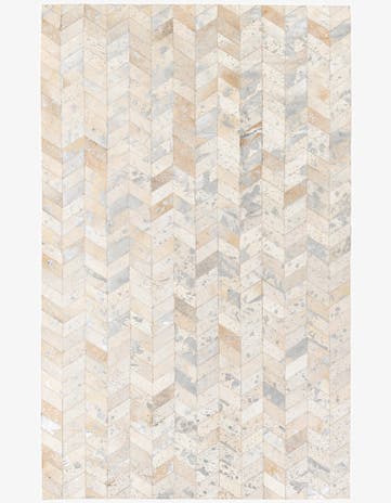 4' 11 x 7' 11 Cowhide Stocks Rug