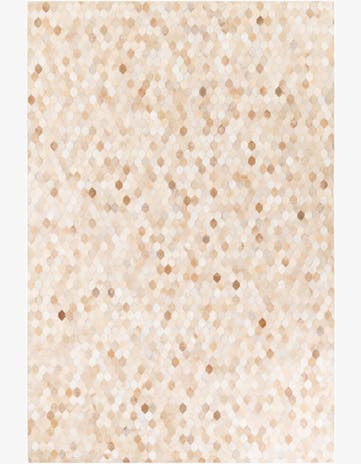6' 7 x 9' 11 Cowhide Stocks Rug