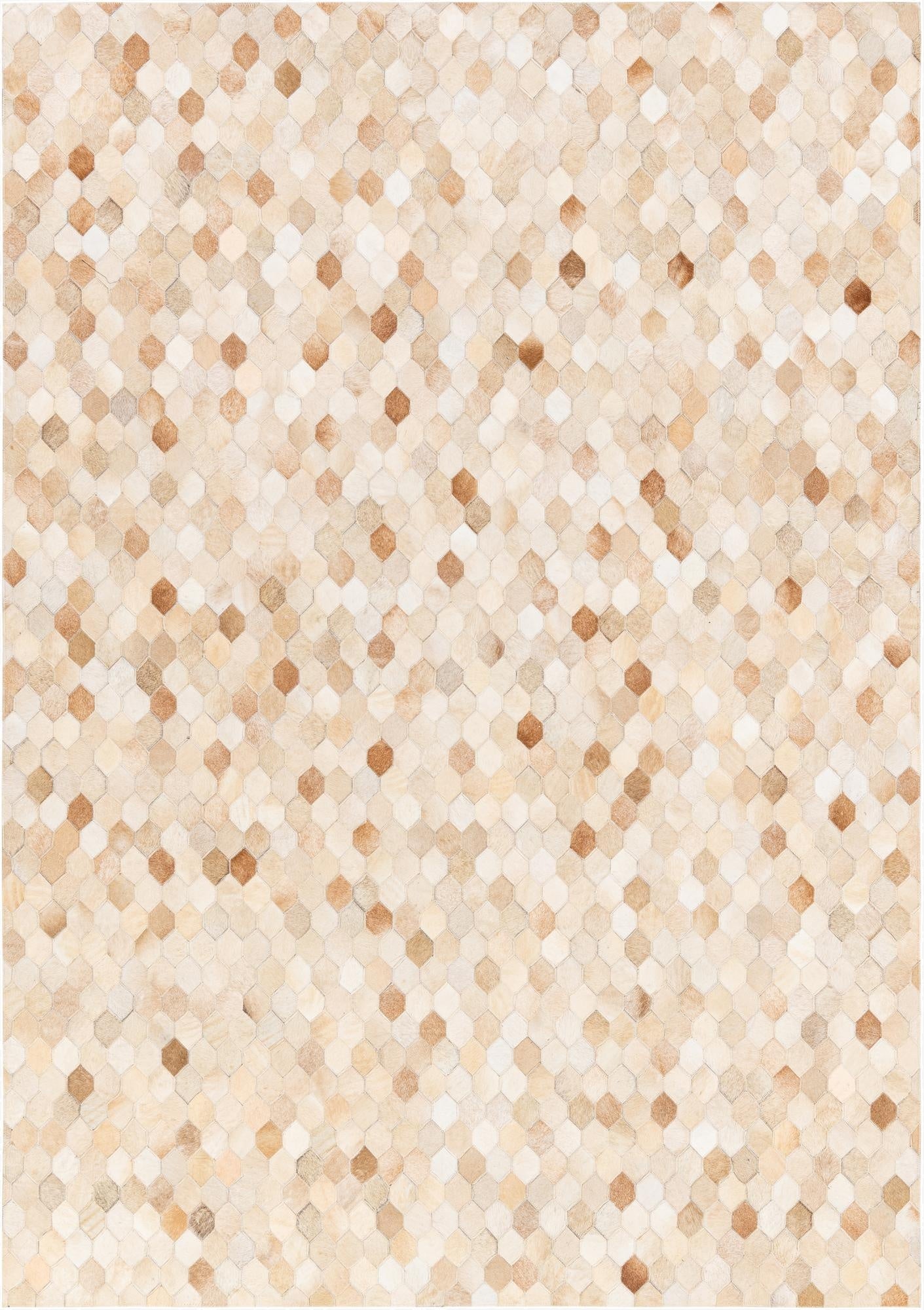 5' 7 x 7' 11 Cowhide Stocks Rug