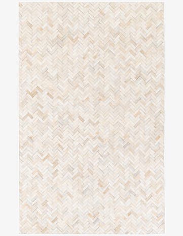 4' 10 x 7' 7 Cowhide Stocks Rug