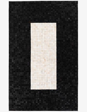 5' 1 x 8' Cowhide Stocks Rug