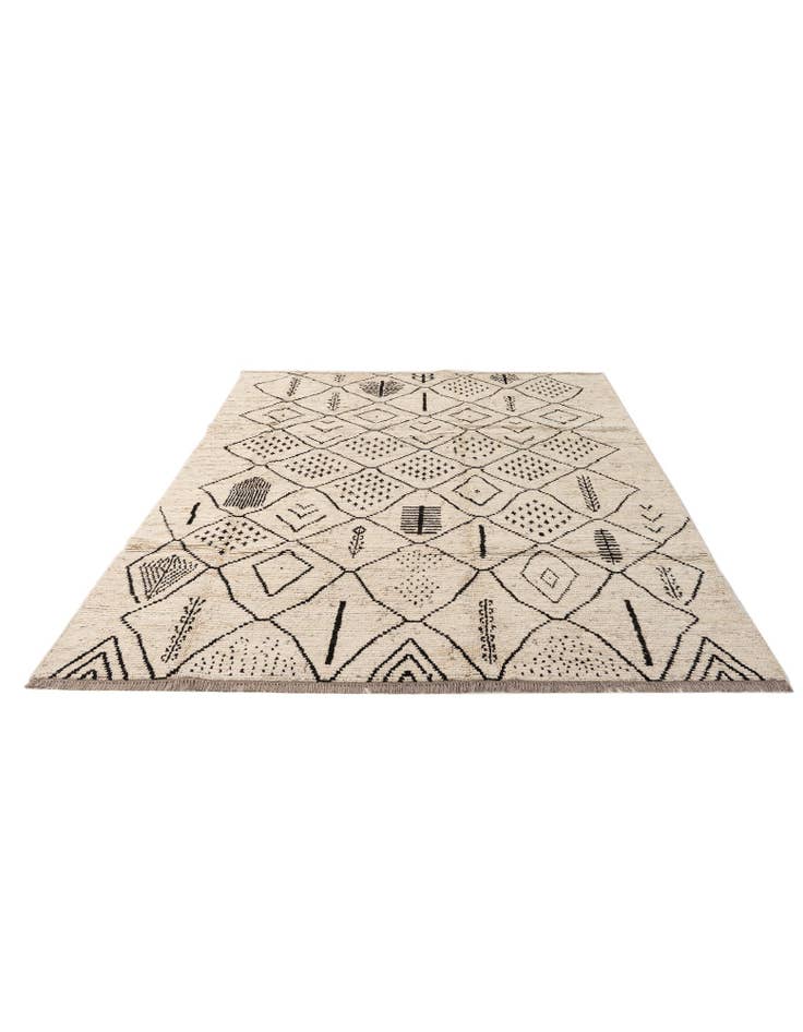 Detail image of 6' 6 x 9' 4 Hand Knotted Darya Wool Rug