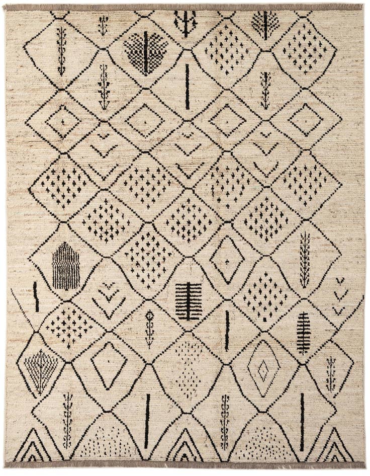 Detail image of 6' 6 x 9' 4 Hand Knotted Darya Wool Rug