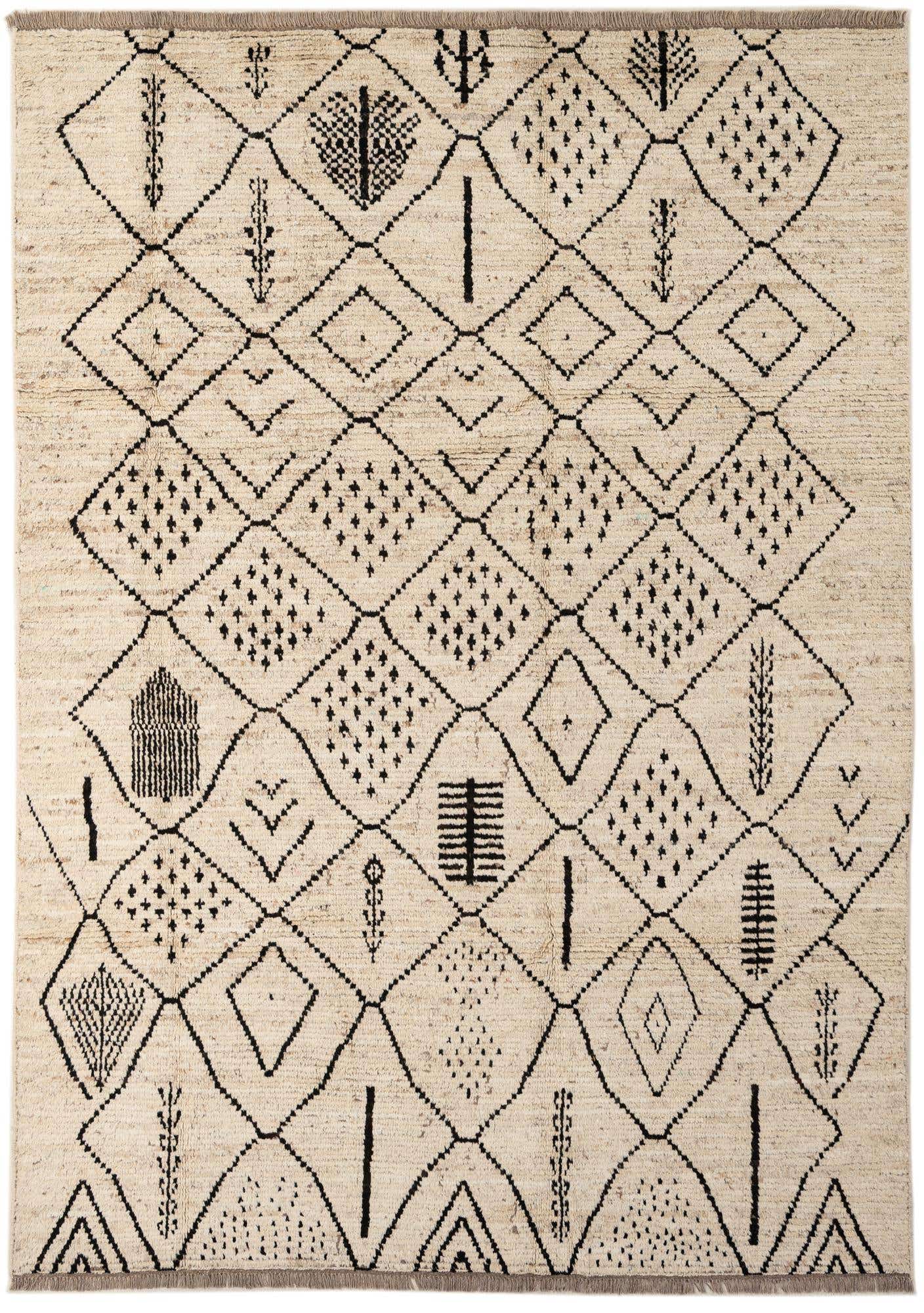 6' 6 x 9' 4 Hand Knotted Darya Wool Rug