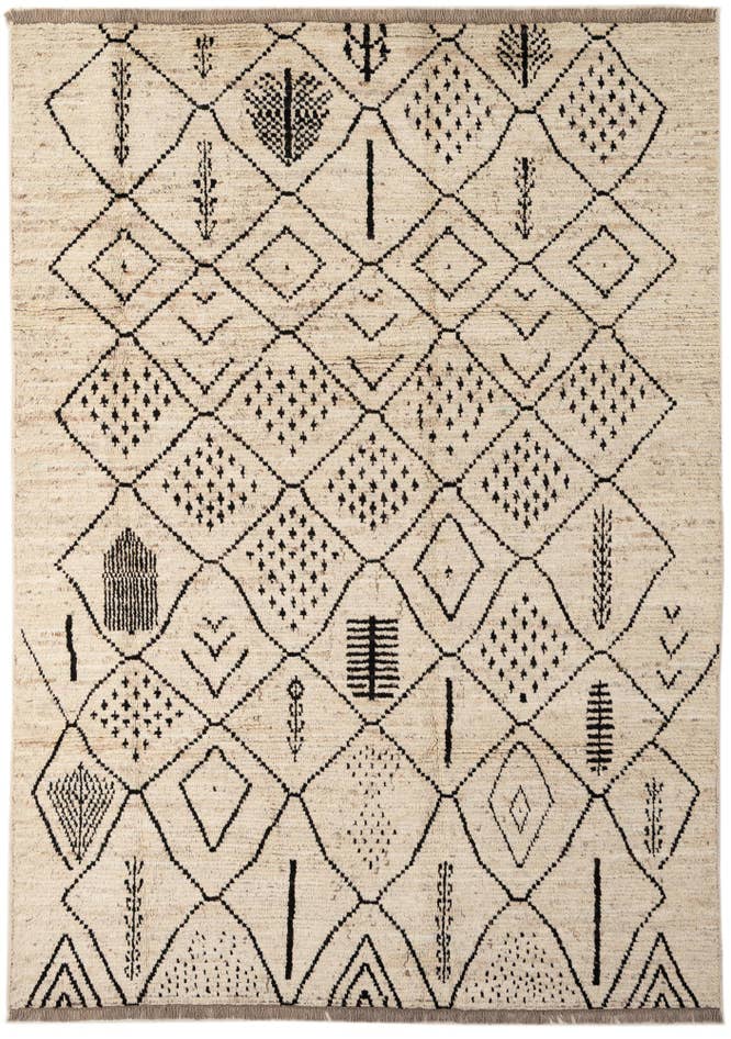 Detail image of 6' 6 x 9' 4 Hand Knotted Darya Wool Rug