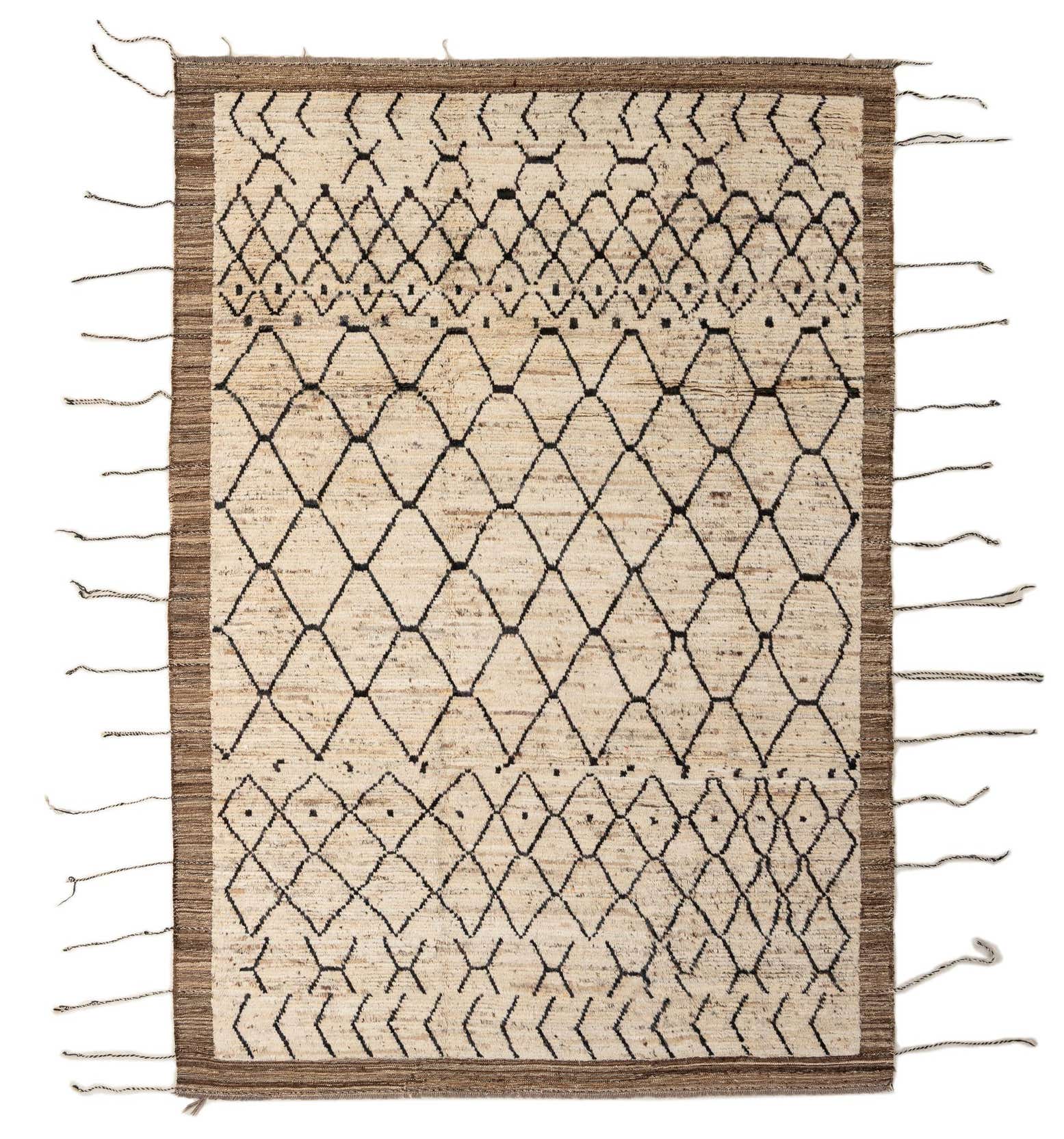 6' 4 x 10' 1 Hand Knotted Darya Wool Rug