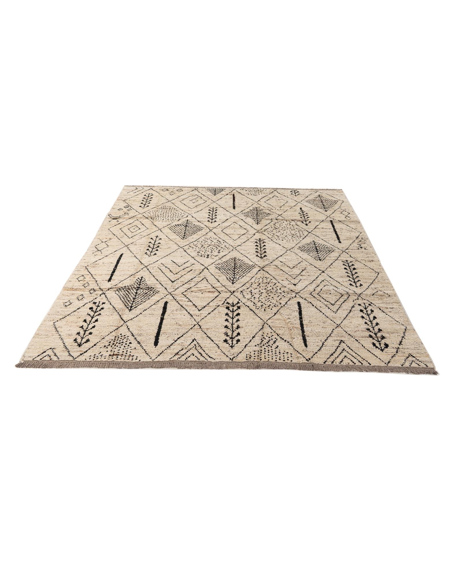 6' 9 x 9' 3 Hand Knotted Darya Wool Rug