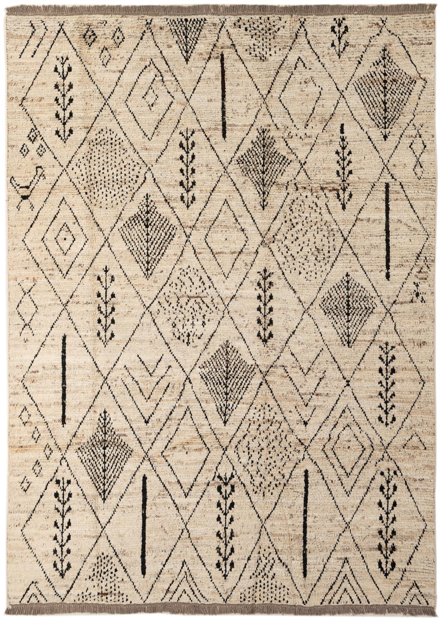 6' 9 x 9' 3 Hand Knotted Darya Wool Rug