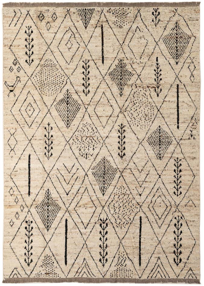 Detail image of 6' 9 x 9' 3 Hand Knotted Darya Wool Rug