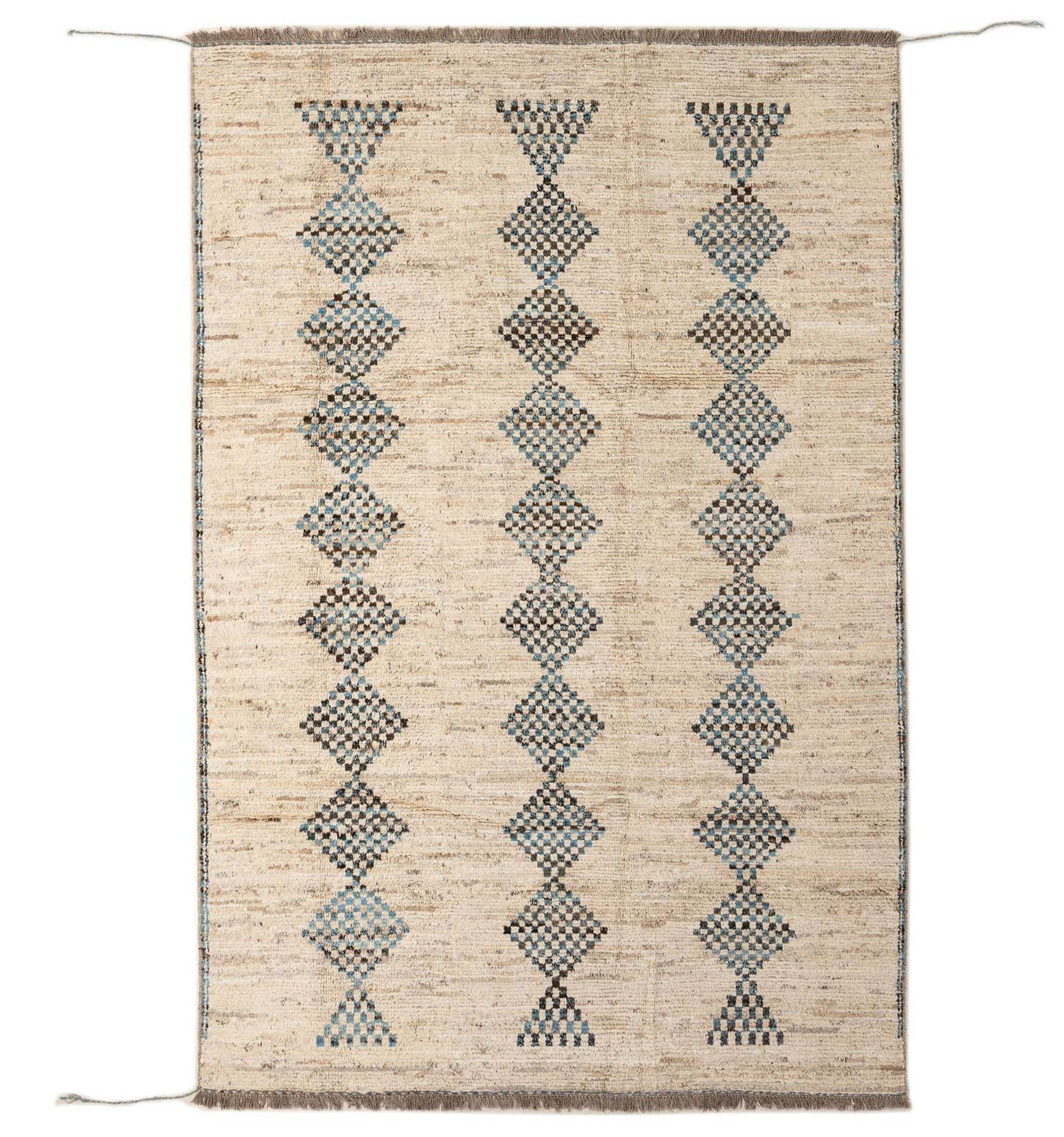 6' 6 x 9' 7 Hand Knotted Darya Wool Rug