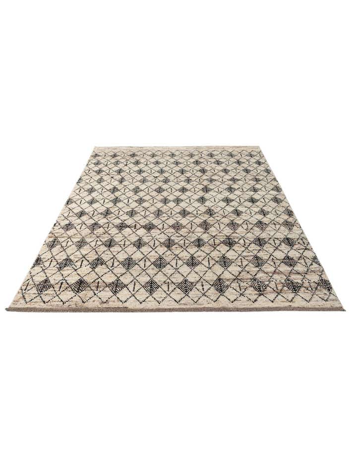 6' 9 x 9' 9 Hand Knotted Darya Wool Rug