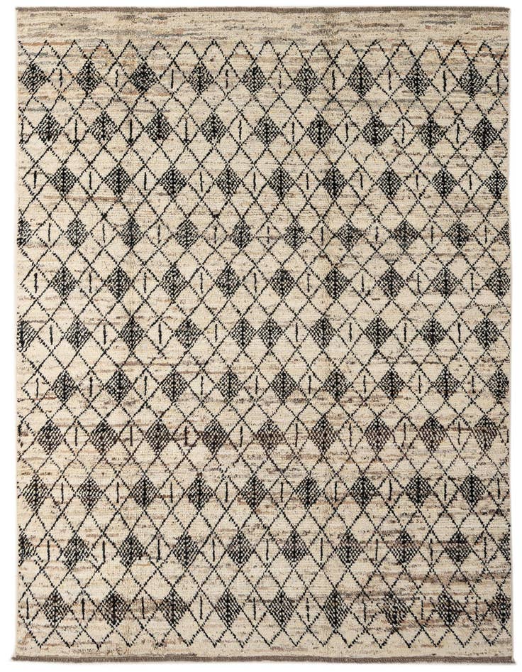 Detail image of 6' 9 x 9' 9 Hand Knotted Darya Wool Rug