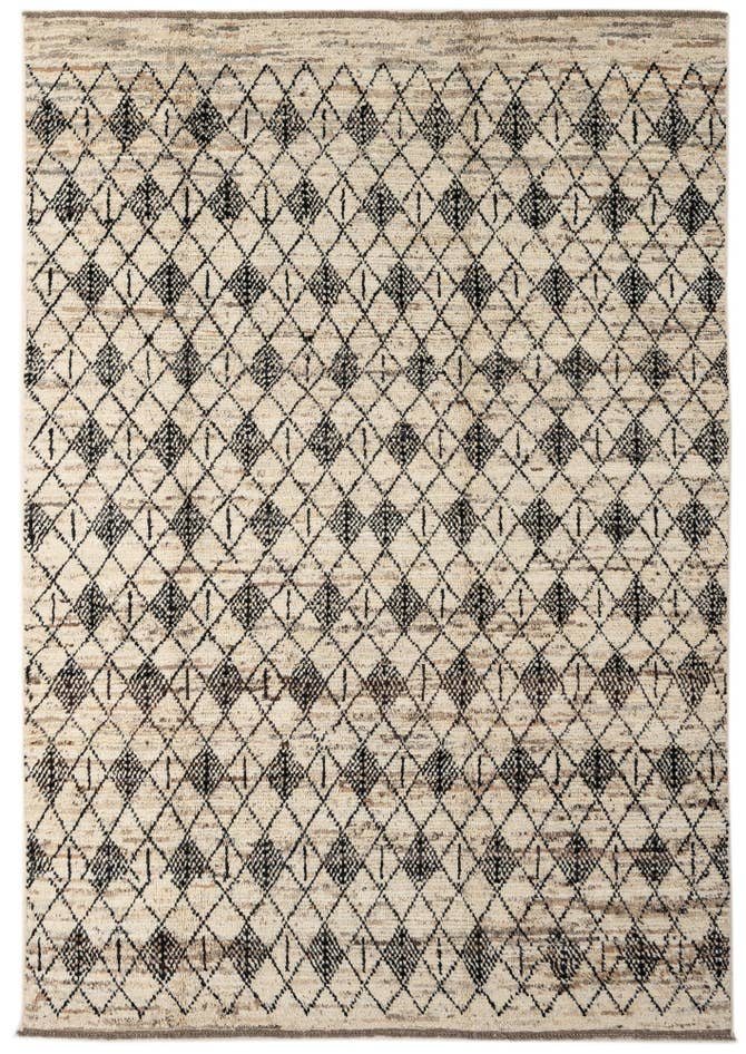 Detail image of 6' 9 x 9' 9 Hand Knotted Darya Wool Rug