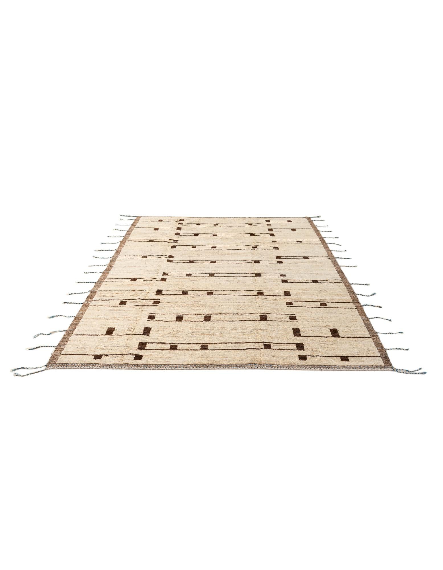6' 9 x 9' 9 Hand Knotted Darya Wool Rug