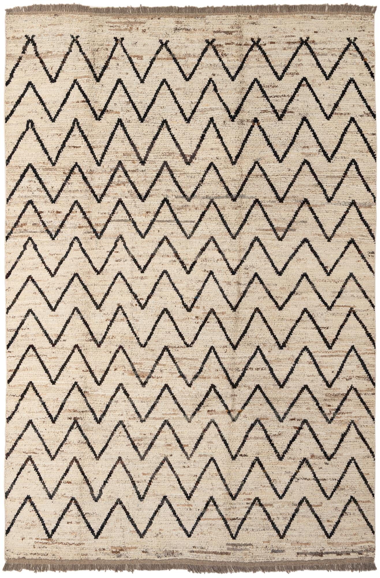6' 8 x 9' 11 Hand Knotted Darya Wool Rug