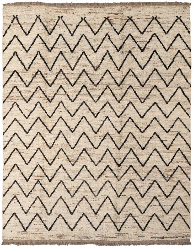 Detail image of 6' 8 x 9' 11 Hand Knotted Darya Wool Rug