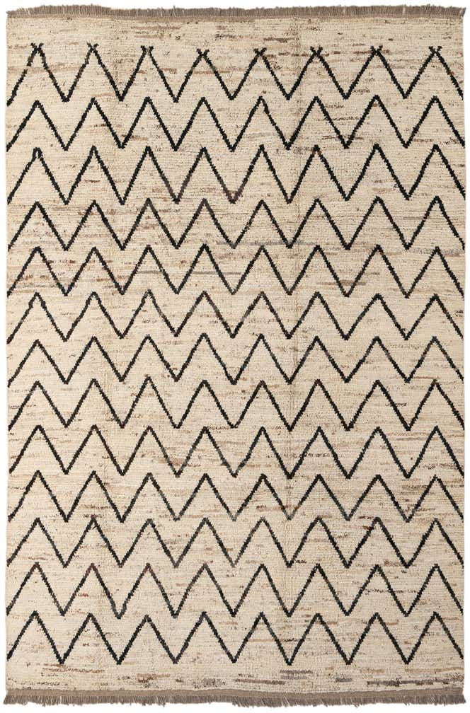 6' 8 x 9' 11 Hand Knotted Darya Wool Rug