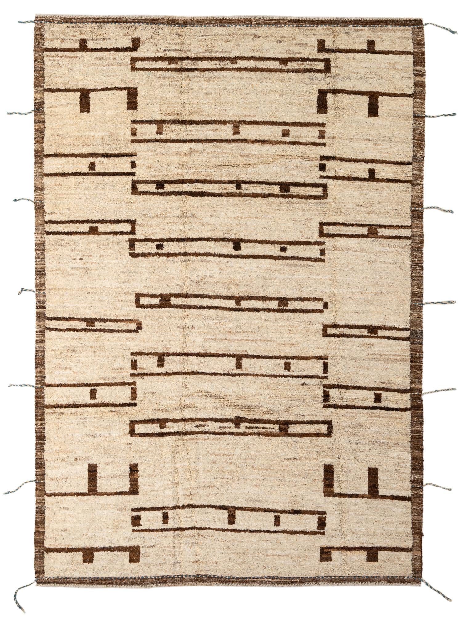 7' x 9' 11 Hand Knotted Darya Wool Rug