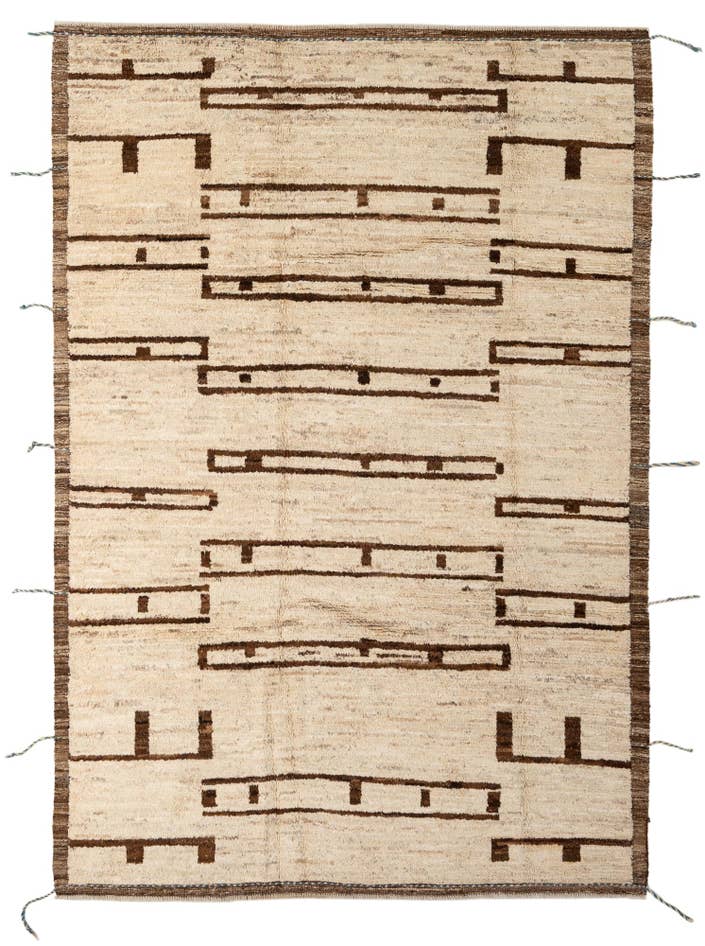 Detail image of 7' x 9' 11 Hand Knotted Darya Wool Rug