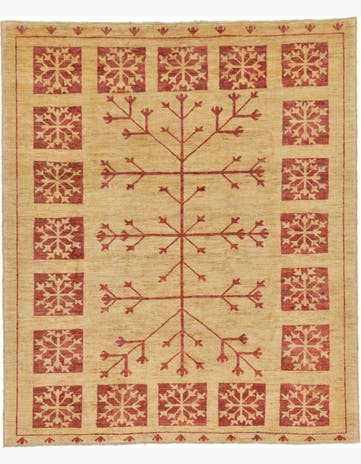 6' 2 x 7' 3 Hand Knotted Darya Rug
