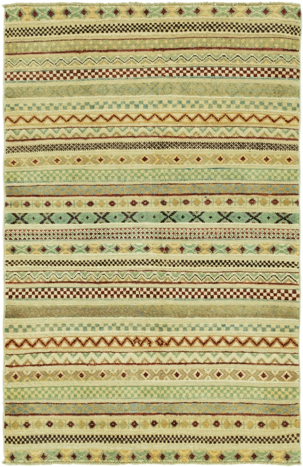 3' 2 x 4' 10 Hand Knotted Darya Rug