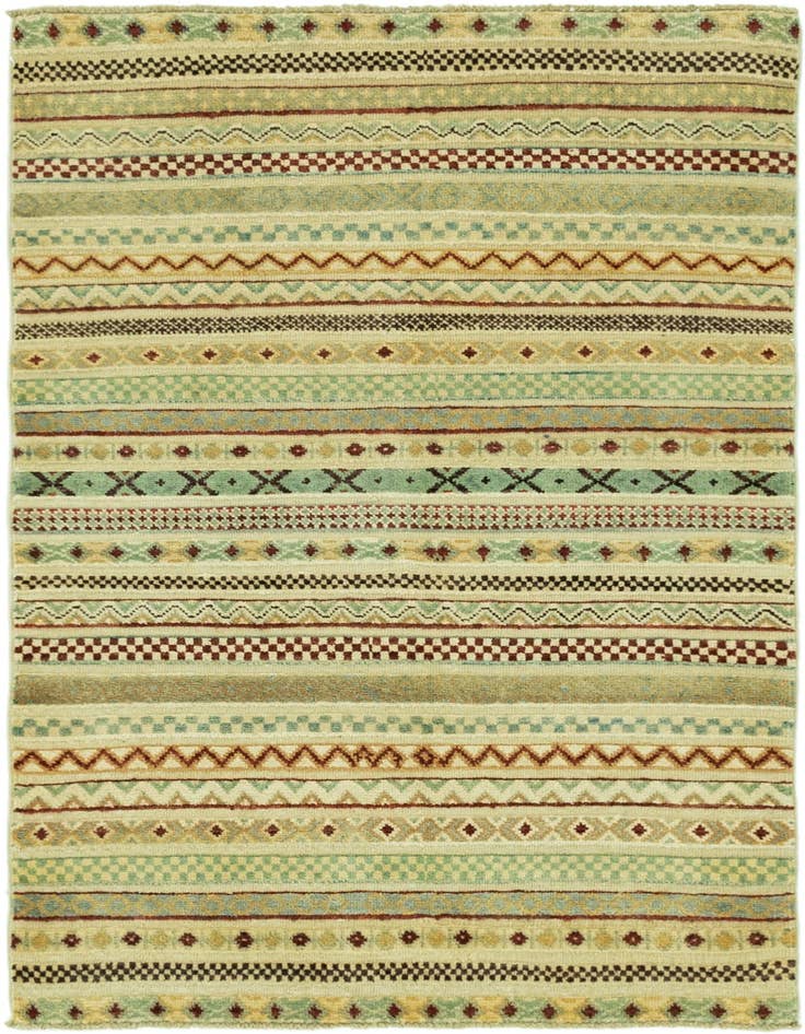 Detail image of 3' 2 x 4' 10 Hand Knotted Darya Rug