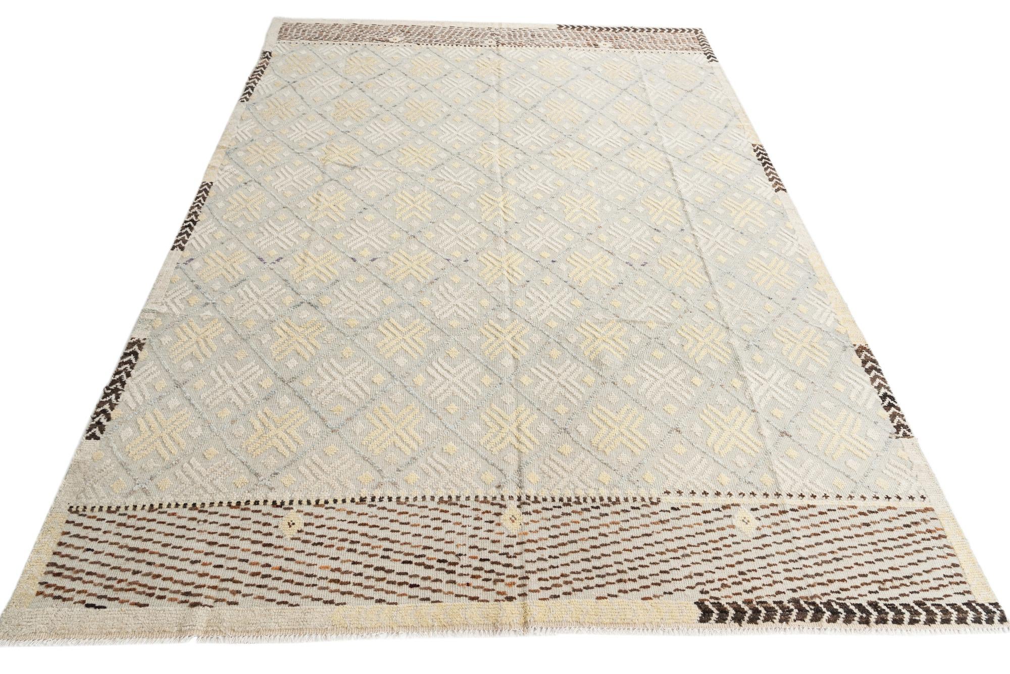 8' 8 x 12' 5 Hand Knotted Darya Wool Rug