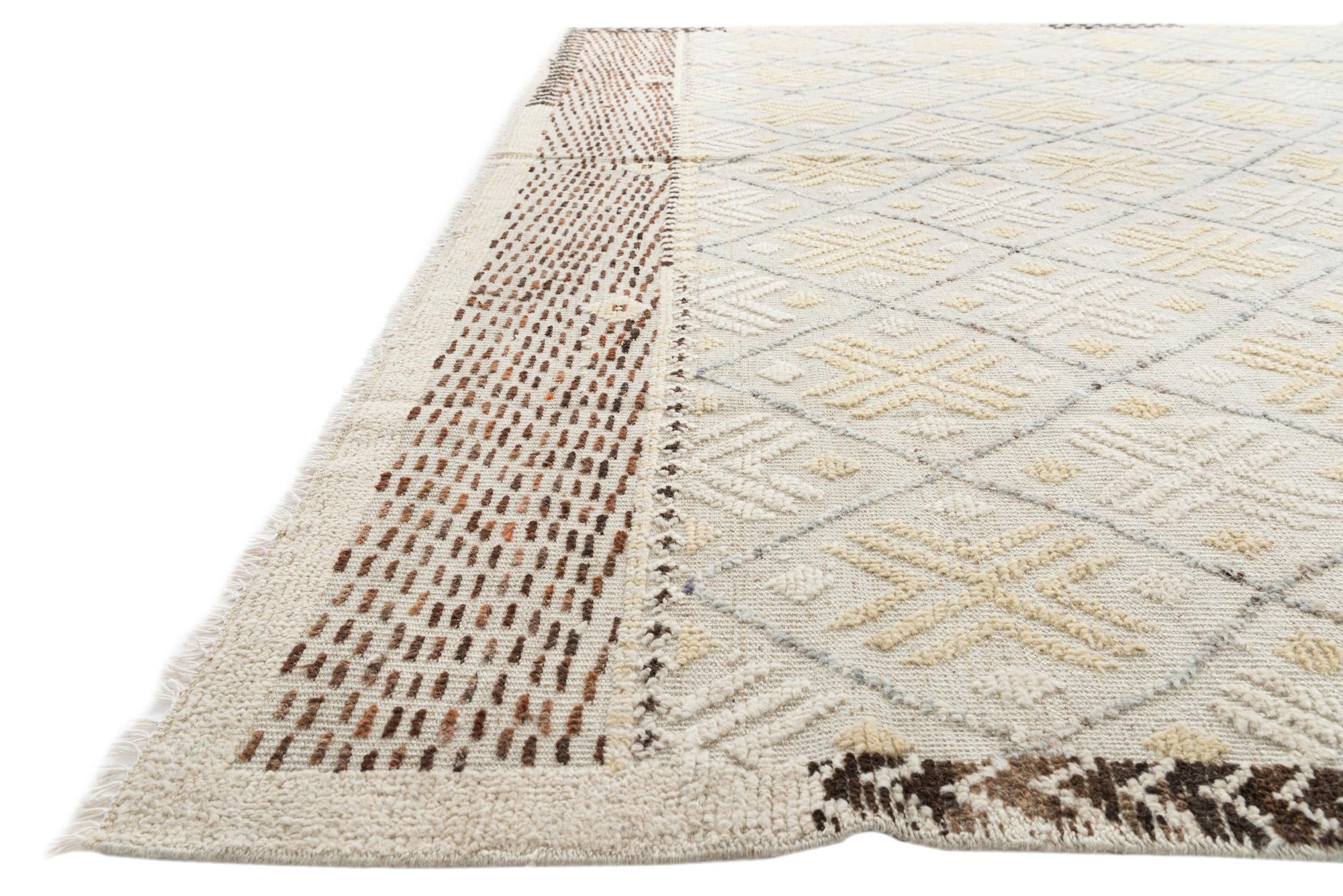 8' 8 x 12' 5 Hand Knotted Darya Wool Rug