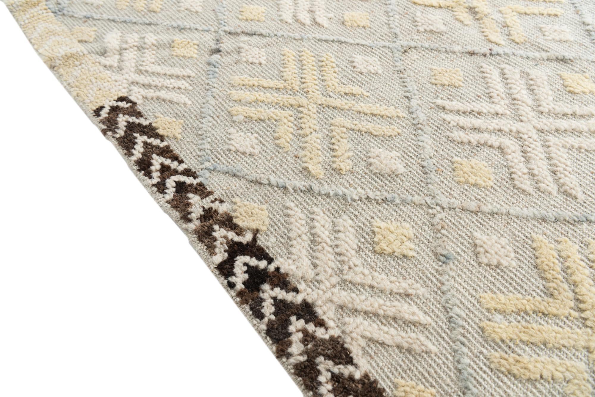 8' 8 x 12' 5 Hand Knotted Darya Wool Rug