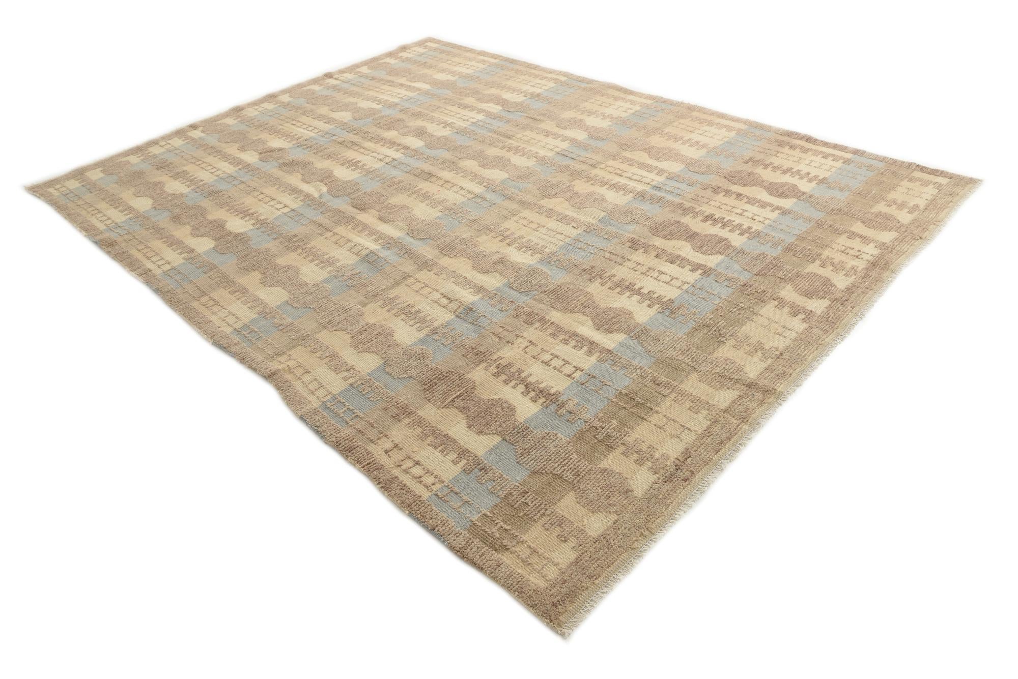 8' x 10' 7 Hand Knotted Darya Wool Rug