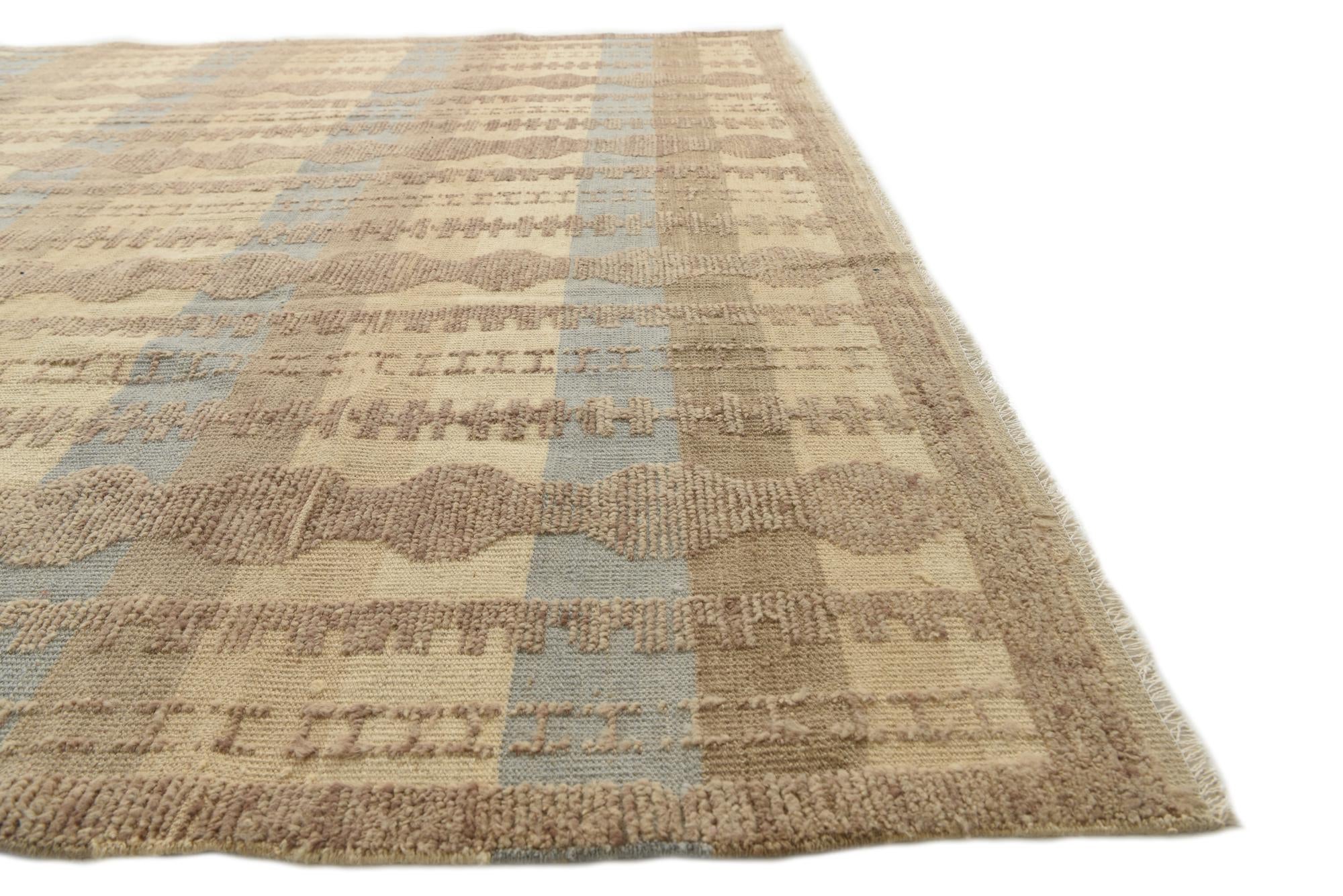 8' x 10' 7 Hand Knotted Darya Wool Rug