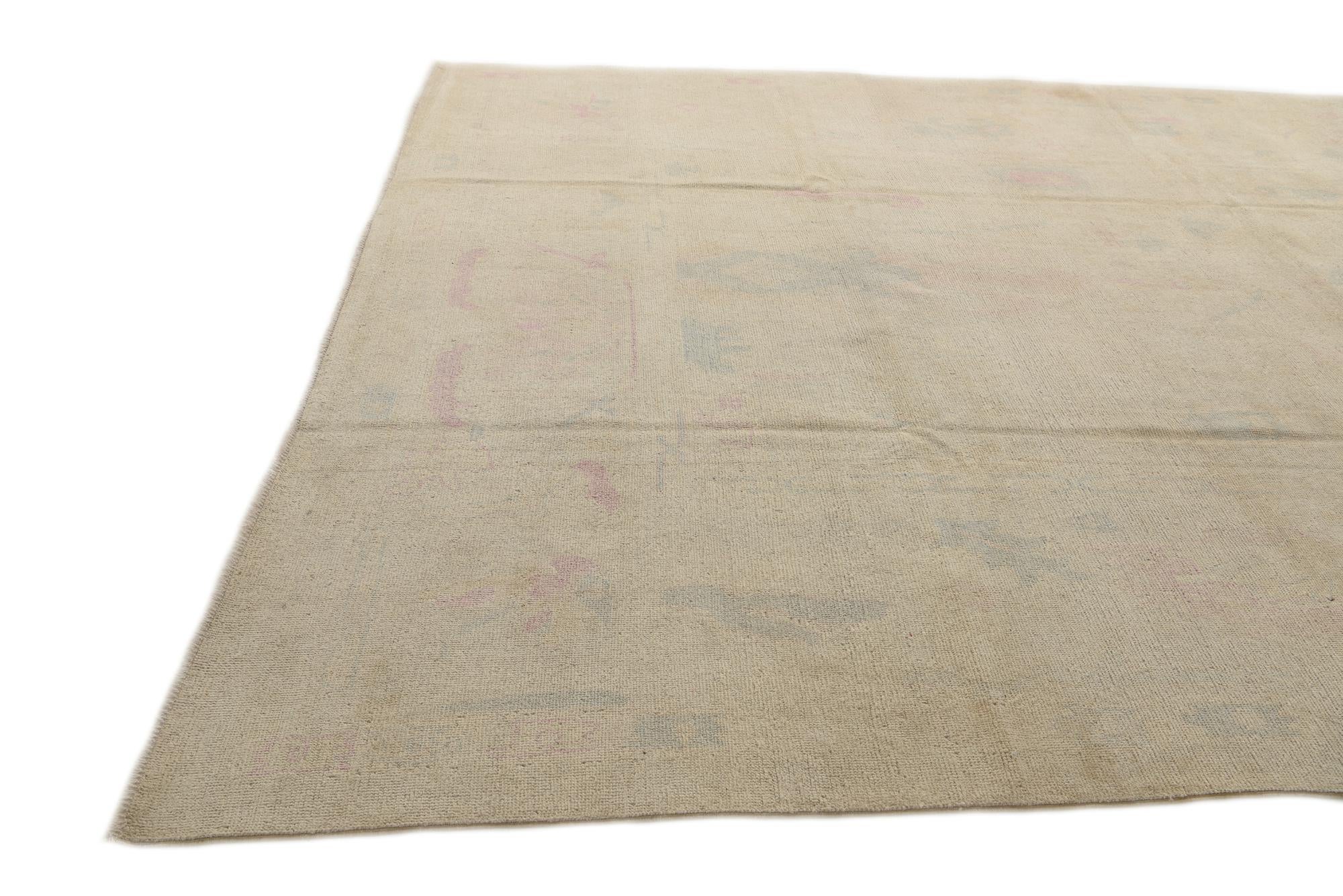 9' 9 x 13' 7 Hand Knotted Darya Wool Rug