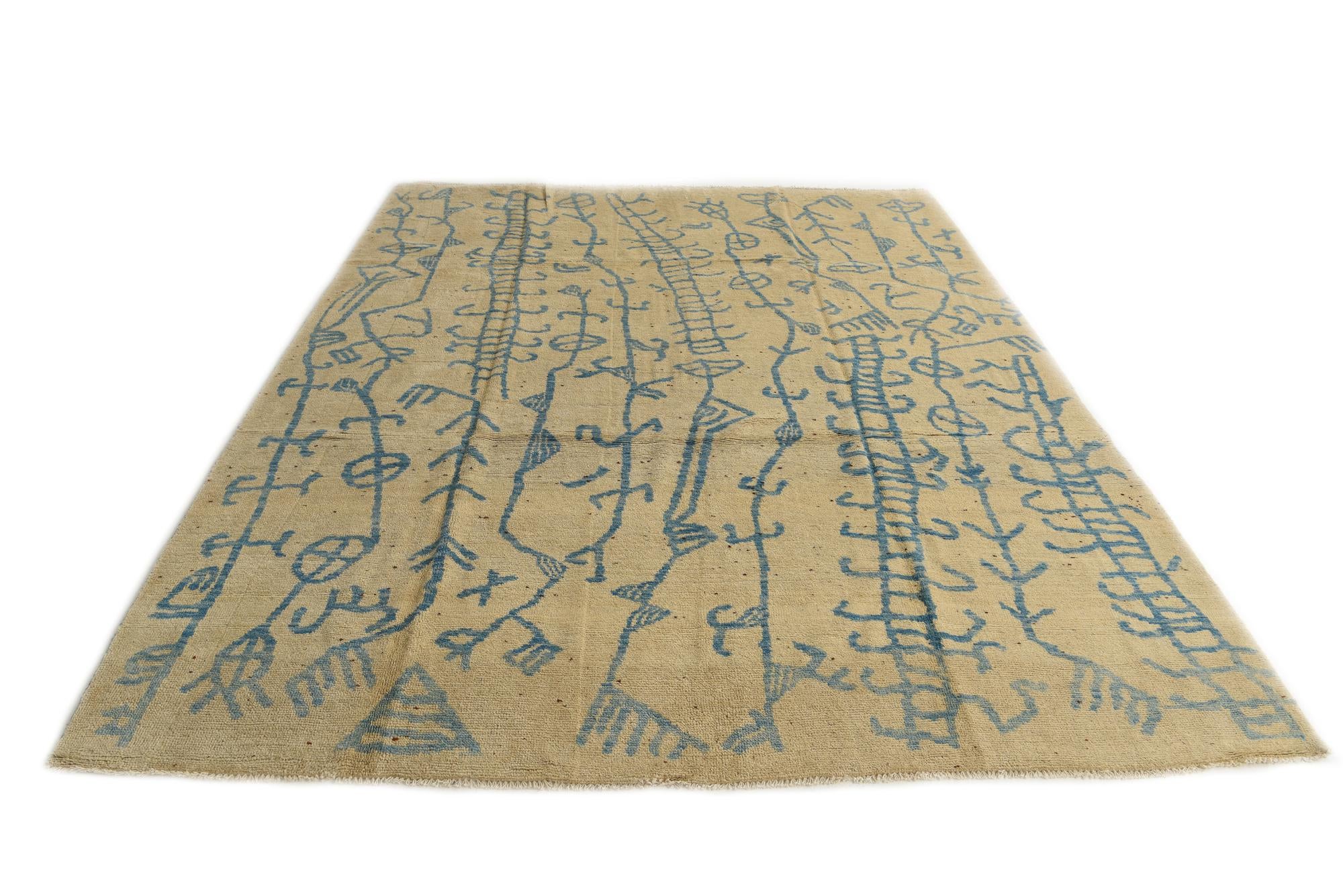 8' 4 x 10' Hand Knotted Darya Wool Rug
