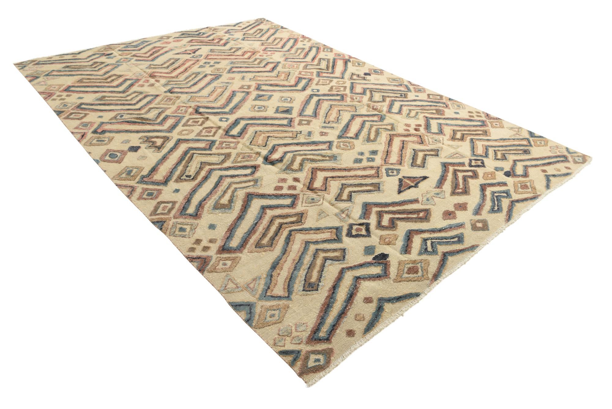 9' x 12' 9 Hand Knotted Darya Wool Rug