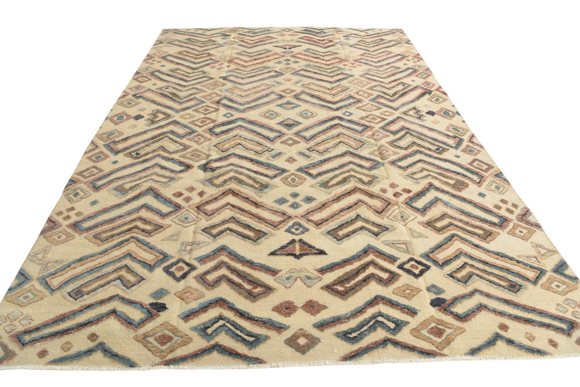 9' x 12' 9 Hand Knotted Darya Wool Rug