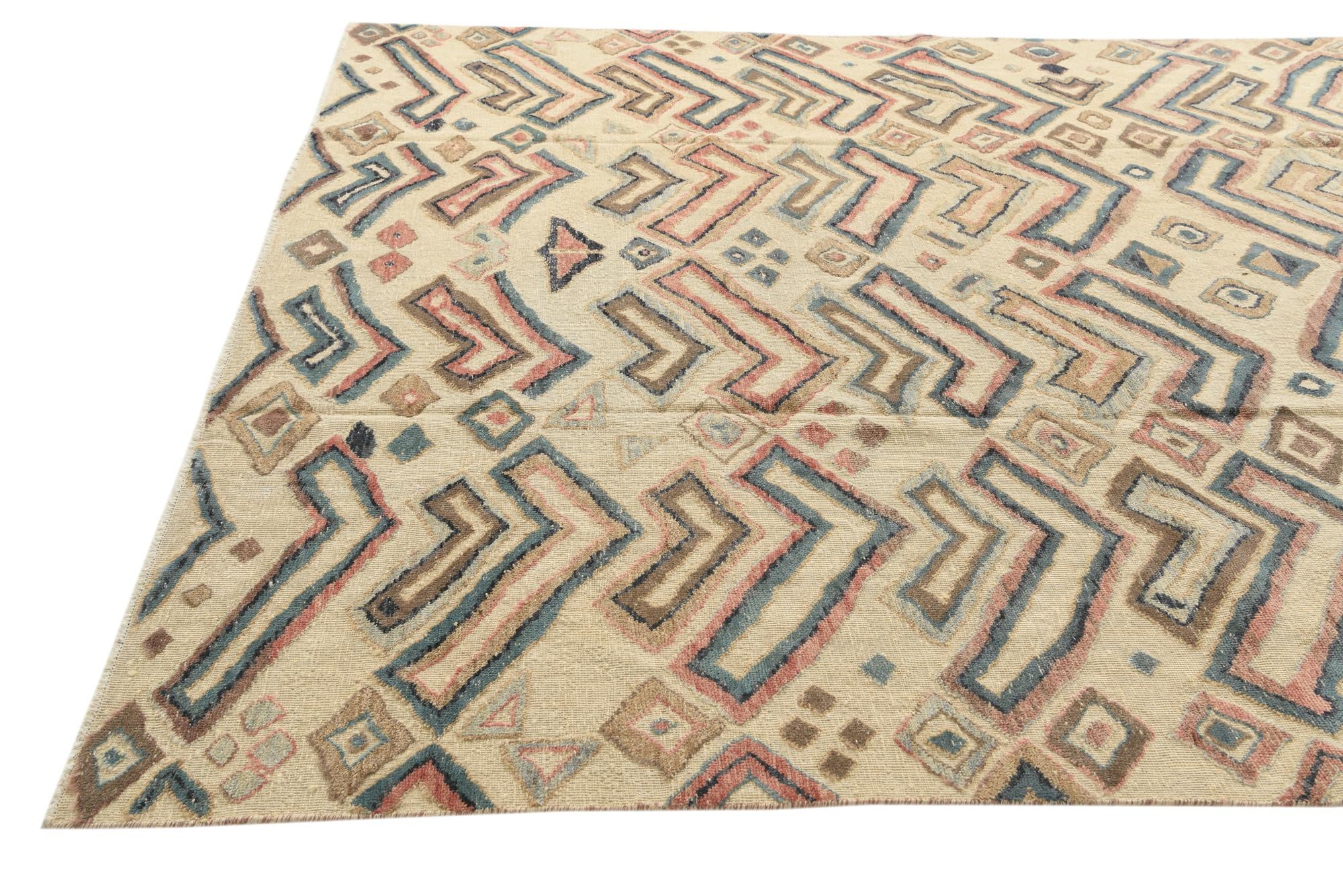 9' x 12' 9 Hand Knotted Darya Wool Rug