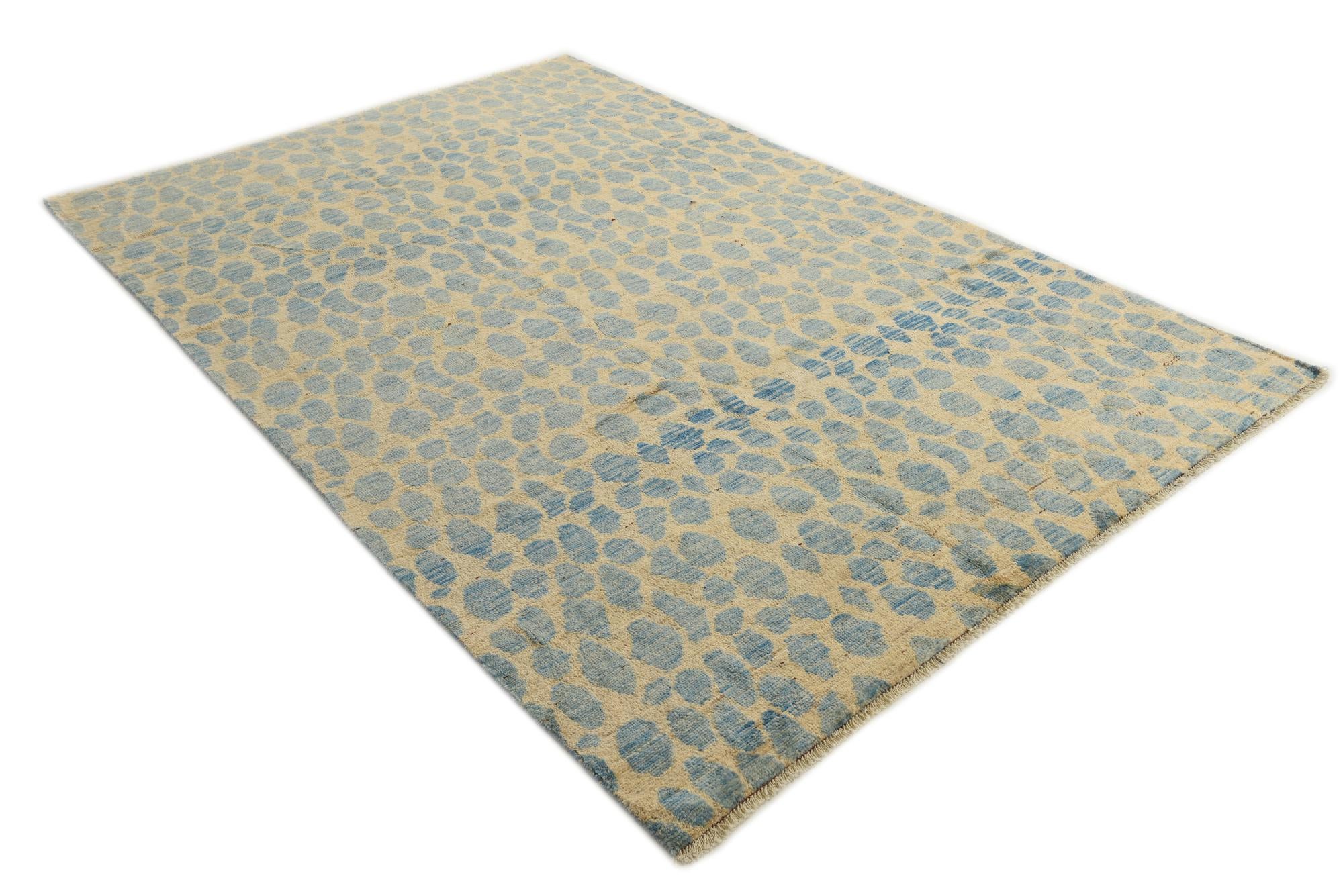 6' 6 x 9' 9 Hand Knotted Darya Wool Rug