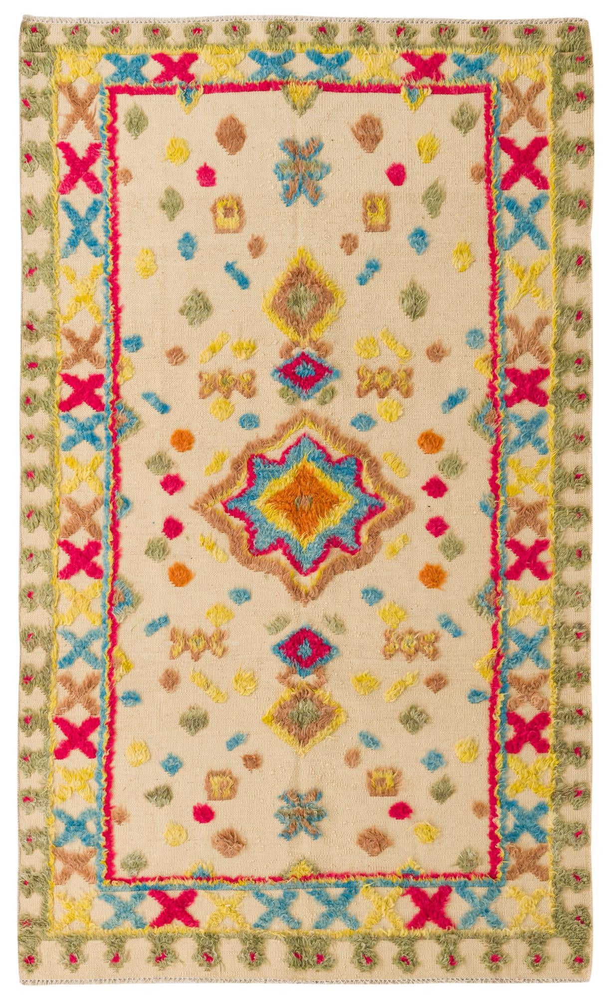 5' x 8' 4 Hand Knotted Darya Wool Rug