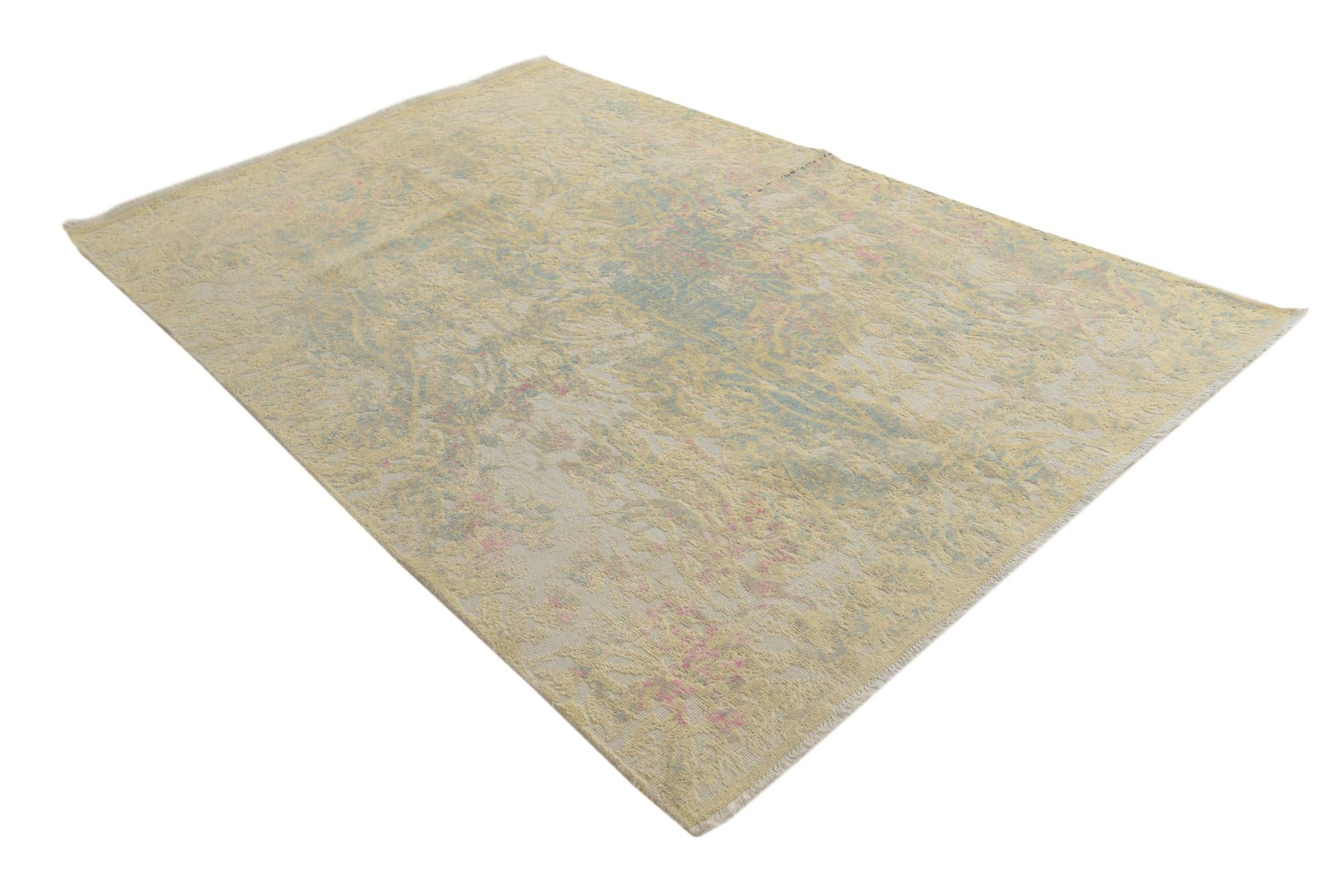 6' 2 x 9' 7 Hand Knotted Darya Wool Rug