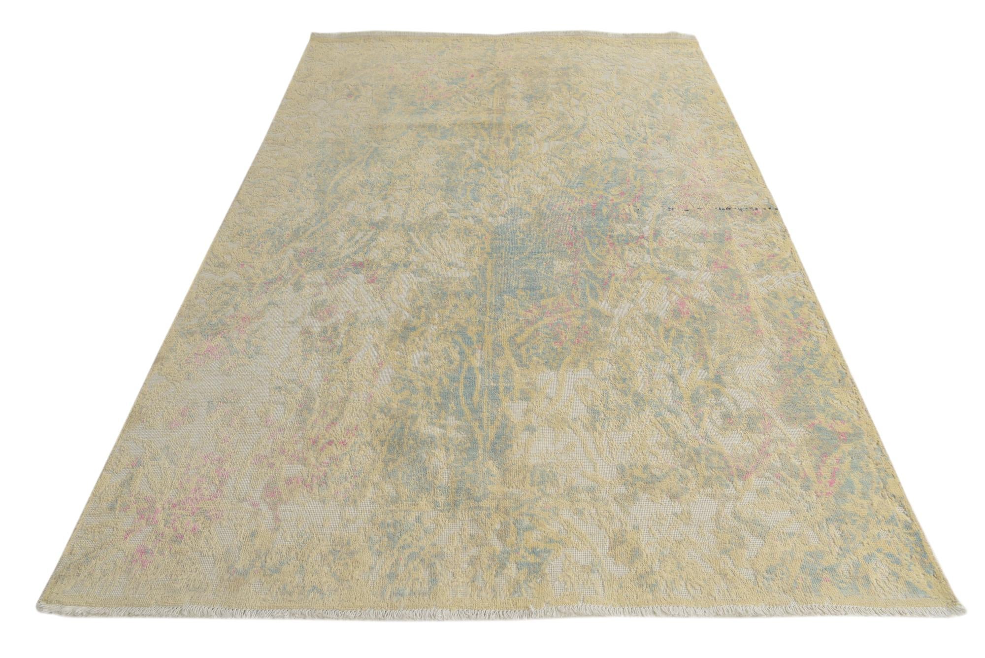 6' 2 x 9' 7 Hand Knotted Darya Wool Rug