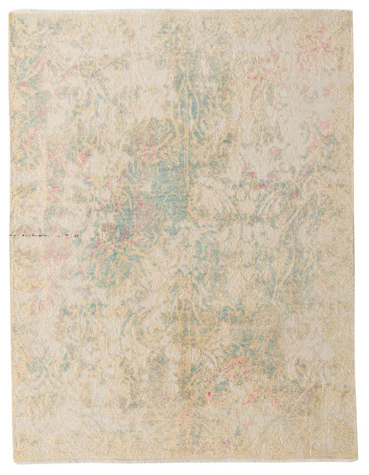 Detail image of 6' 2 x 9' 7 Hand Knotted Darya Wool Rug