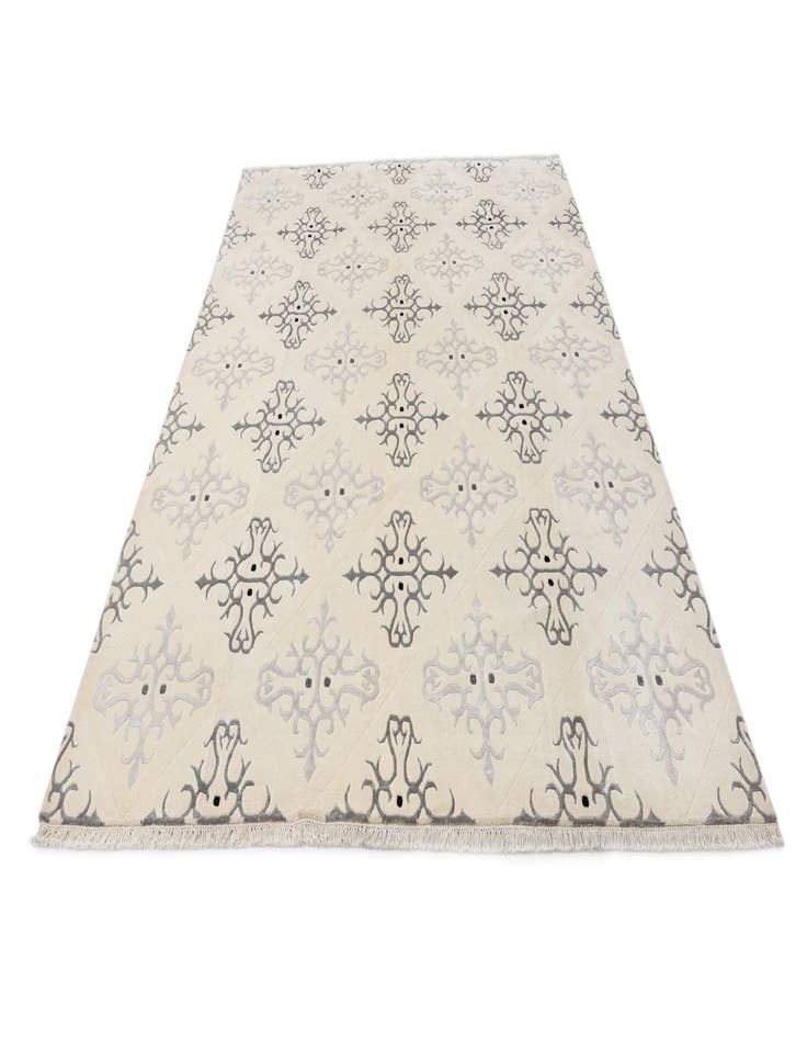 Detail image of 7' 11 x 10'  Hand Knotted Darya Wool Rug