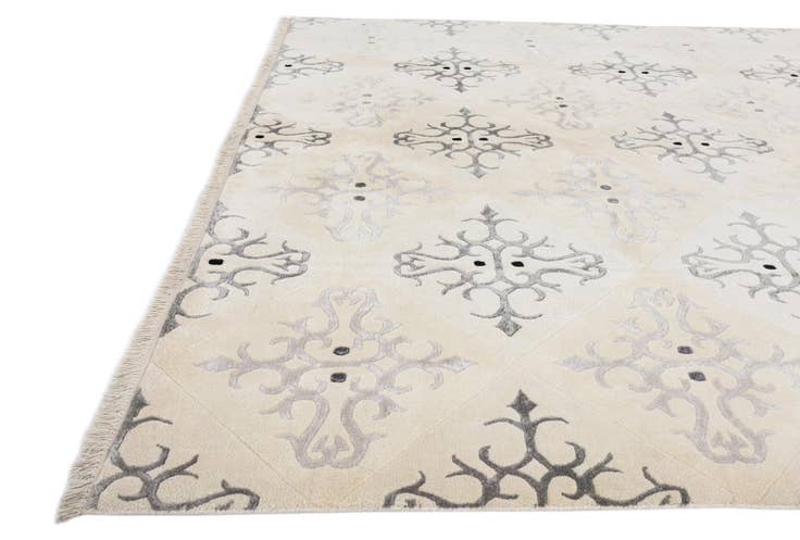 Detail image of 7' 11 x 10' Hand Knotted Darya Wool Rug