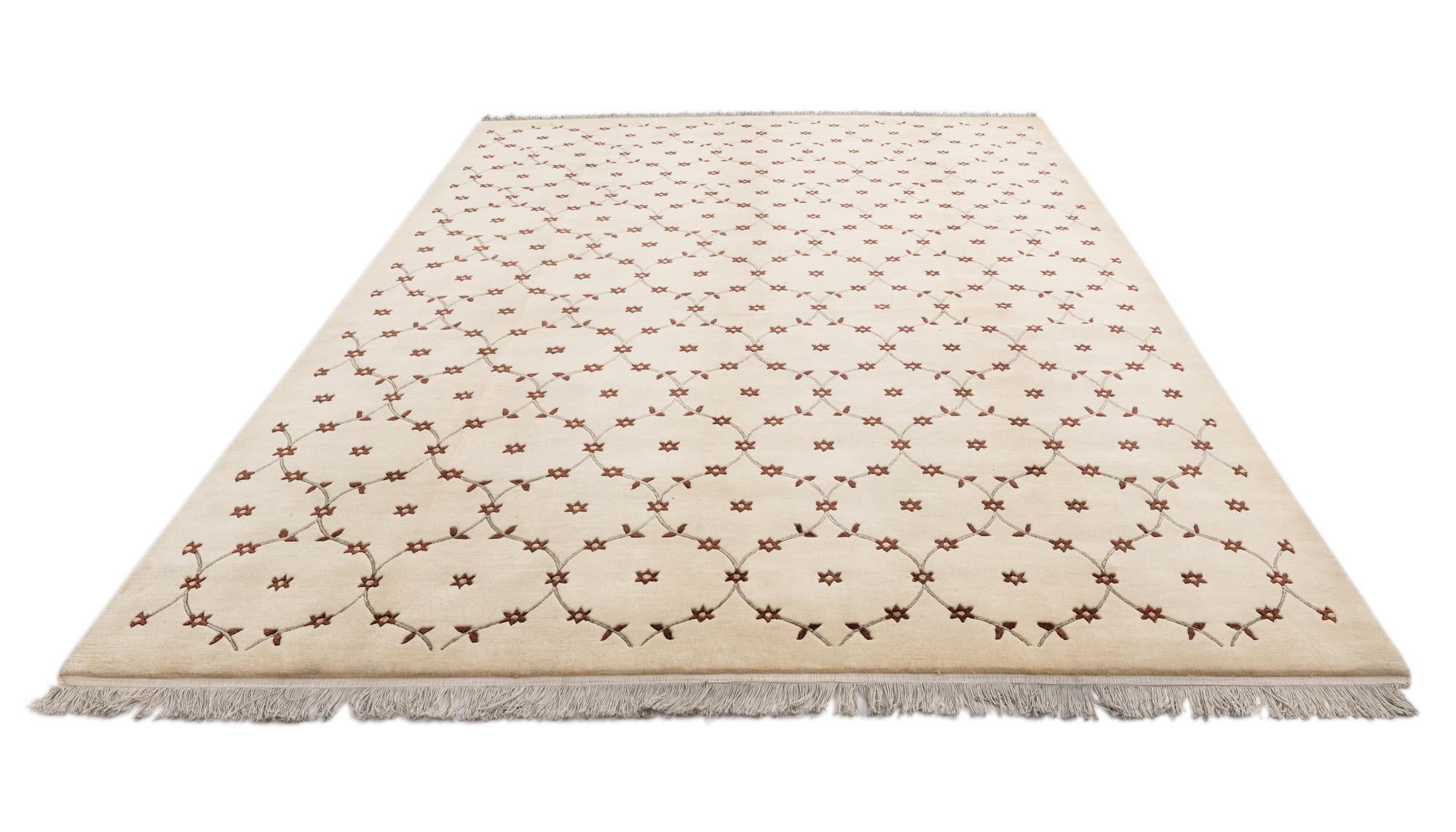 8' 2 x 11' 6 Hand Knotted Darya Wool Rug