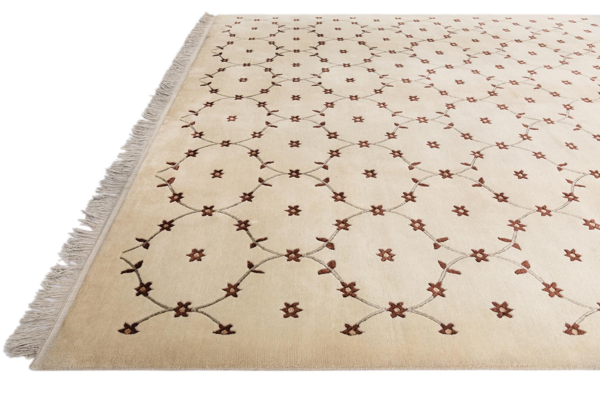 8' 2 x 11' 6 Hand Knotted Darya Wool Rug