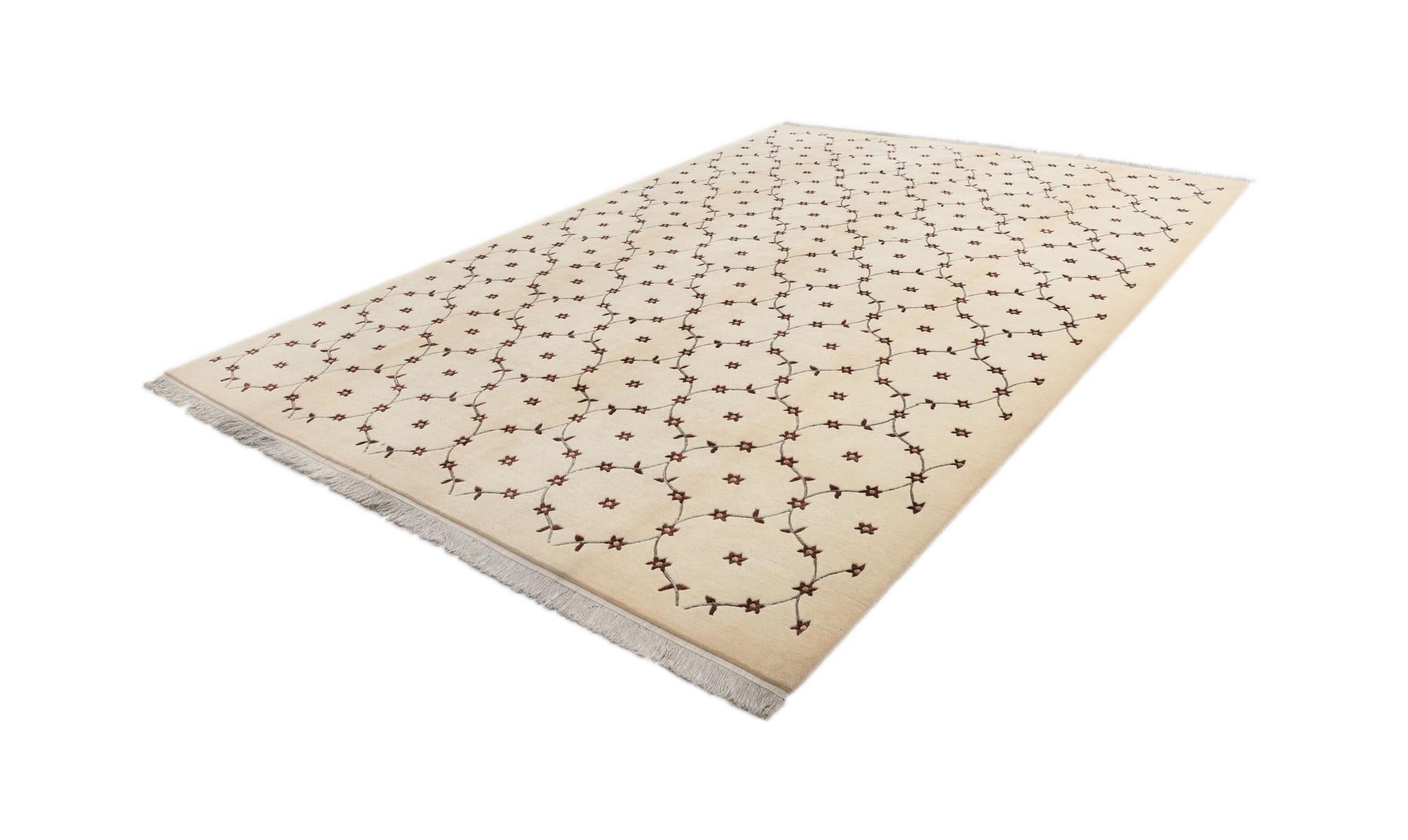8' 2 x 11' 6 Hand Knotted Darya Wool Rug